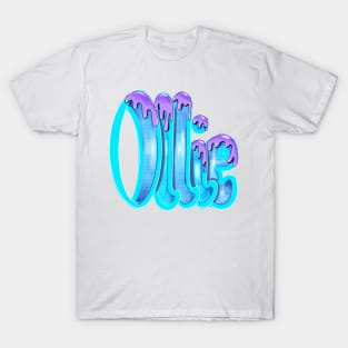 Ollie blue and purple first name nickname for Oliver Olivia Olivier Olive Oleg,Olga,Olympia, Ollie T-Shirt